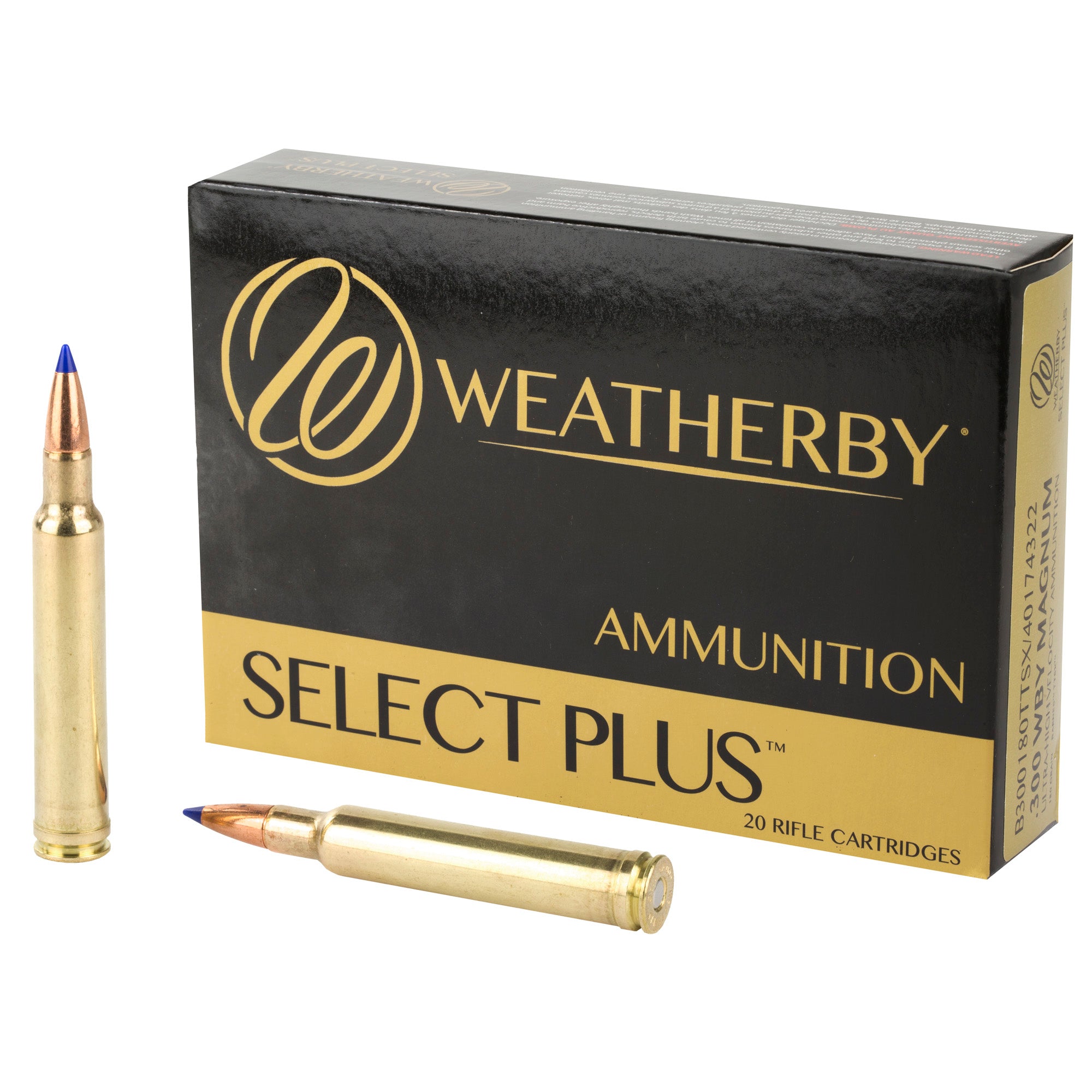 Weatherby Select Plus Barnes Tipped TSX Lead Free 180 Grain .300 Weatherby Mag 3232 fps 747115425099