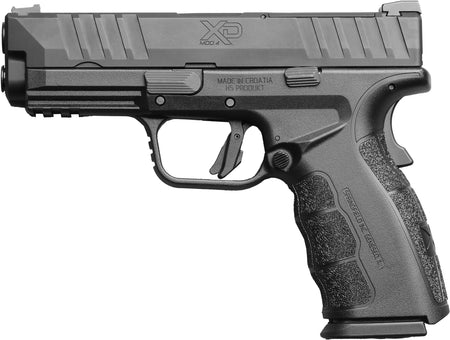 Springfield Armory XDDG9101BLCM4 XD MOD4 9mm Luger 10+1 4" Black Melonite Steel Barrel & Optic Ready/Serrated Slide, Black Polymer Frame w/Picatinny Rail, Textured Grip