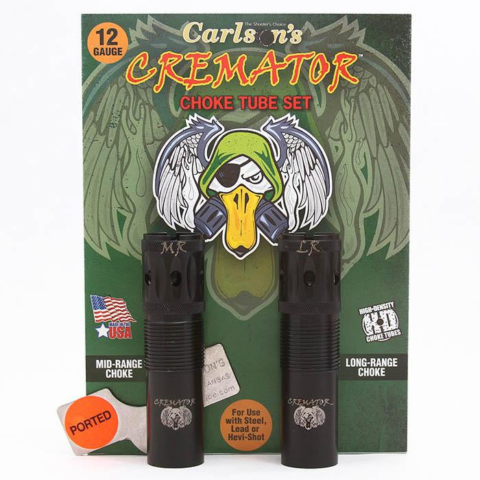 Carlson's Cremator Waterfowl Ported Choke Tubes 12ga Remington Pro Bore Mid and Long Range 2/ct