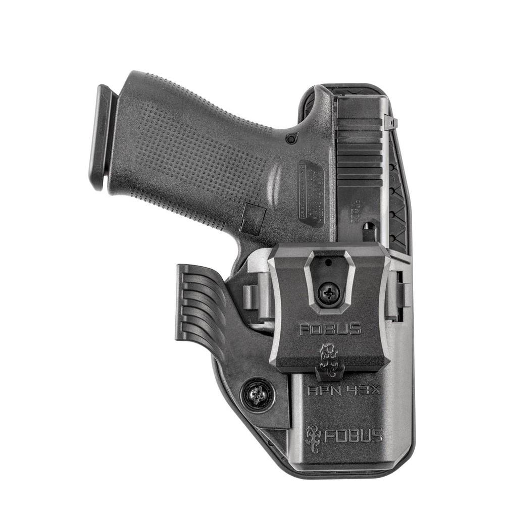 Fobus APN Series Appendix Holster Glock 43/43X/43X MOS with SAS Paddle & Clip Black Ambi