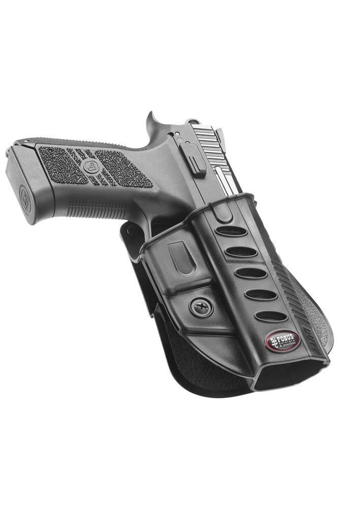Fobus Evolution Series Right Hand Black Paddle Holster for CZ P07