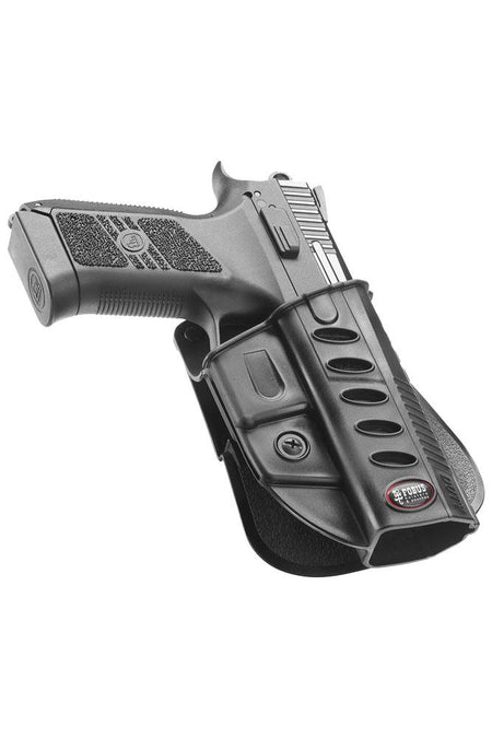 Fobus Evolution Series Right Hand Black Paddle Holster for CZ P07