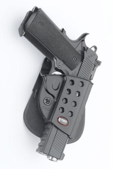 Fobus Evolution Series RH Paddle Holster Springfield 1911 w/ Rail Black
