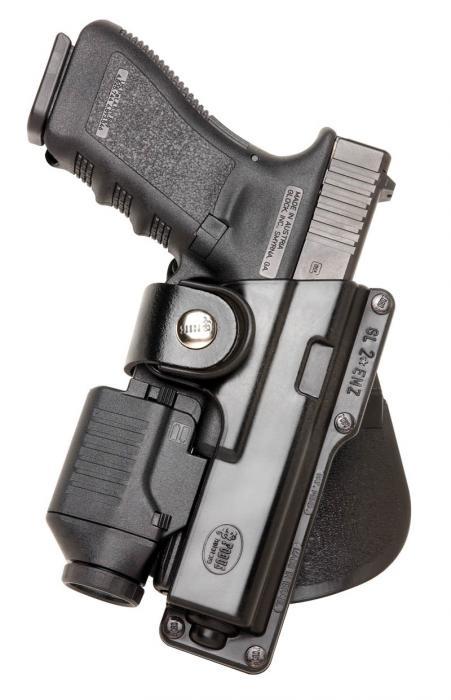 Fobus Roto Belt Paddle Holster for Glock 17/22/31 with Rail Light/Laser