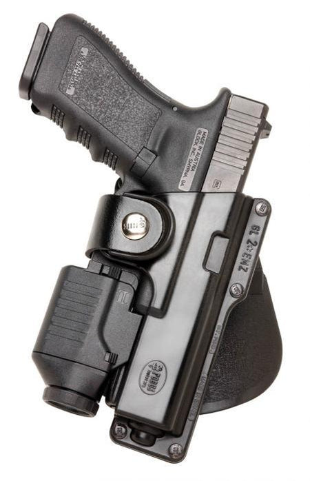 Fobus Roto Belt Paddle Holster for Glock 17/22/31 with Rail Light/Laser