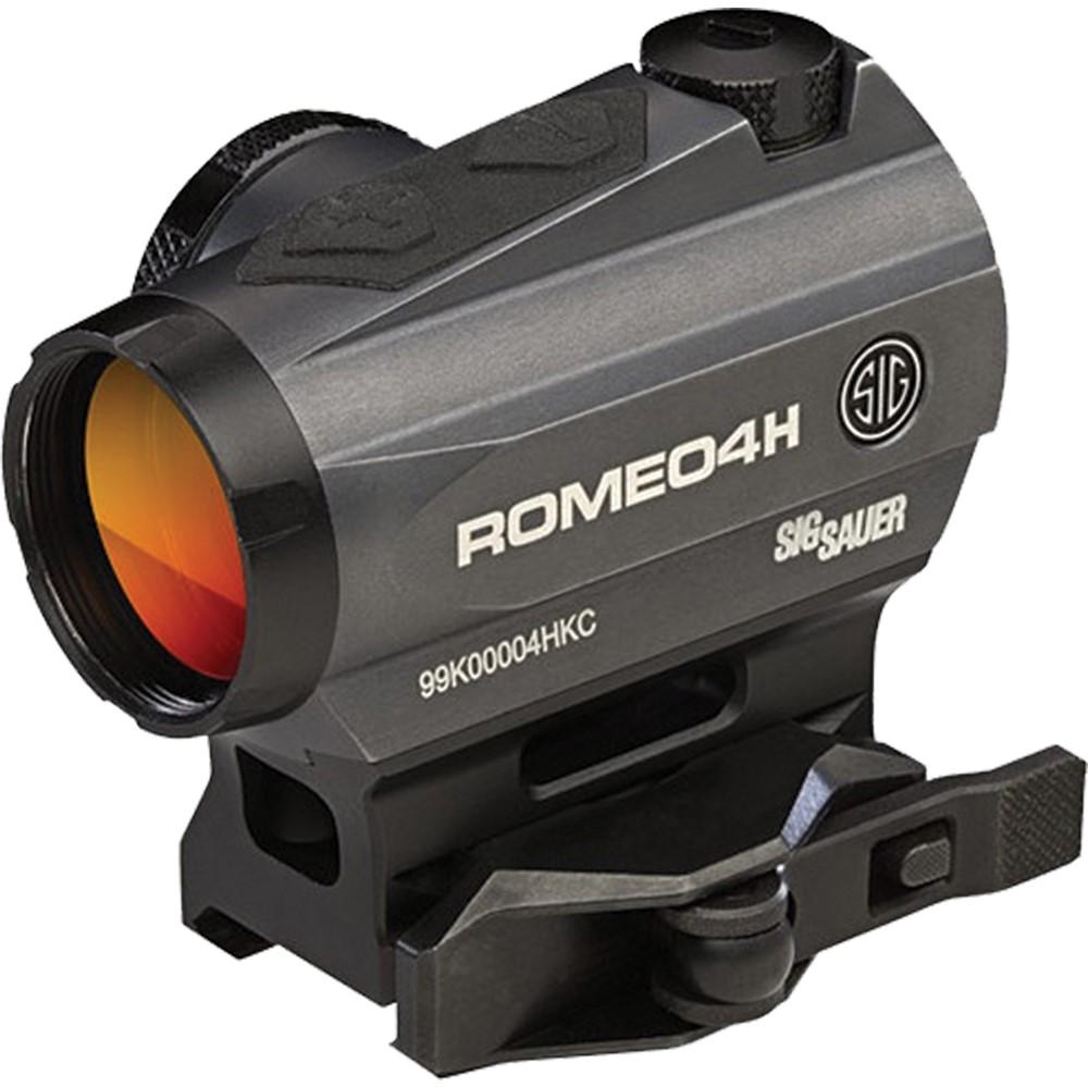 Sig Sauer ROMEO4H 1x20 Green Horseshoe Dot Red Dot Sight Graphite Finish