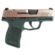 Sig Sauer Exclusive "Rose Sparkle Slide" P365-380 Handgun 380 Auto 10rd Magazine 3.1" Barrel Black Manual Safety
