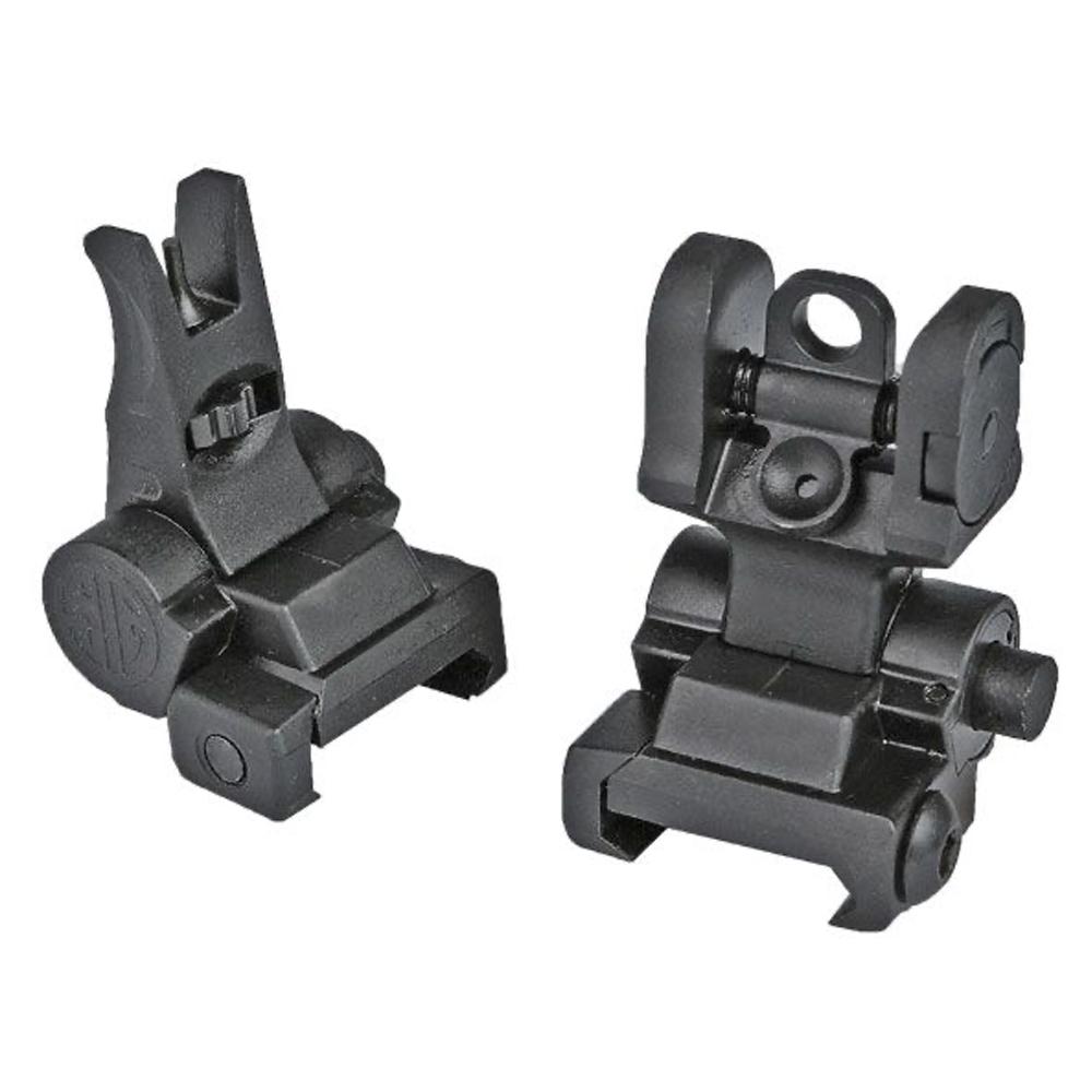 Flip-Up Iron Sight Set Compatible with M1913 Rail Systems