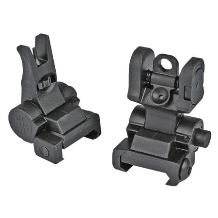 Flip-Up Iron Sight Set Compatible with M1913 Rail Systems