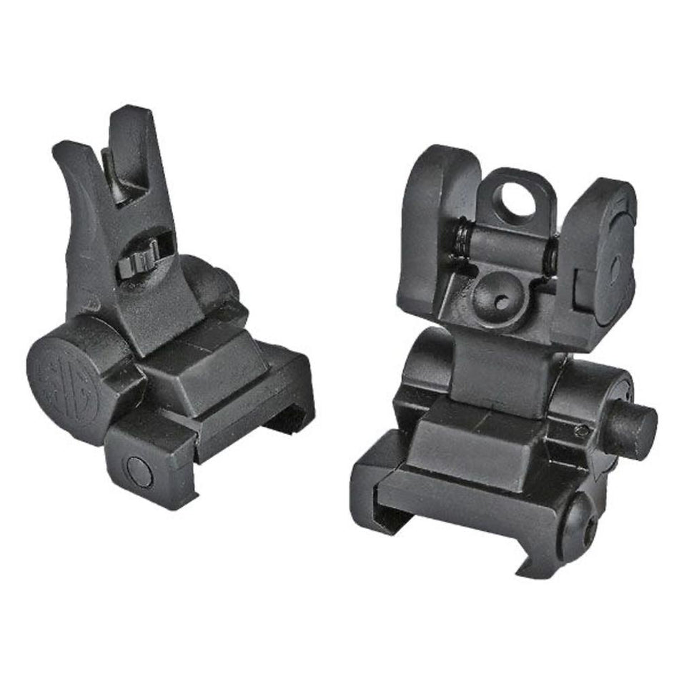 Flip-Up Iron Sight Set Compatible with M1913 Rail Systems