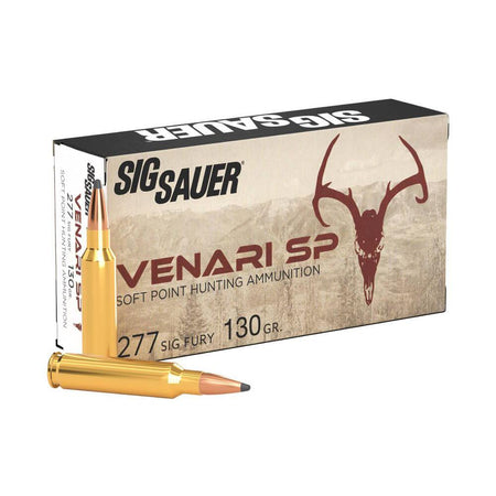 Sig Sauer Venari Soft Point 130 Grain .277 Sig Fury 2710 fps 798681670017