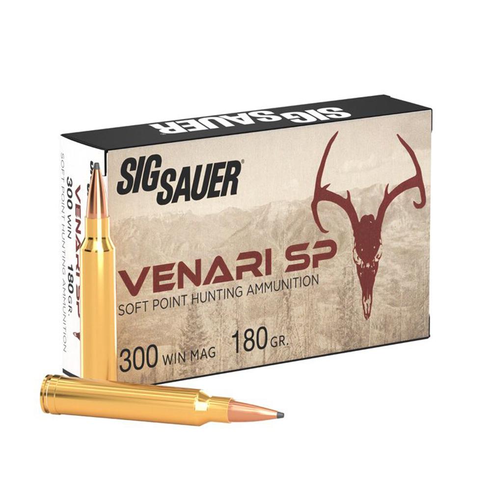 Sig Sauer Venari Soft Point 180 Grain .300 Winchester Mag 3050 fps 798681670079