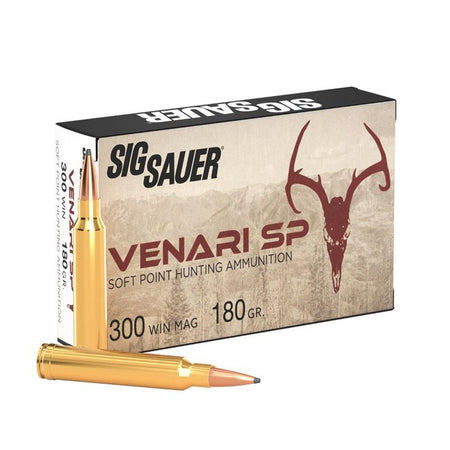 Sig Sauer Venari Soft Point 180 Grain .300 Winchester Mag 3050 fps 798681670079
