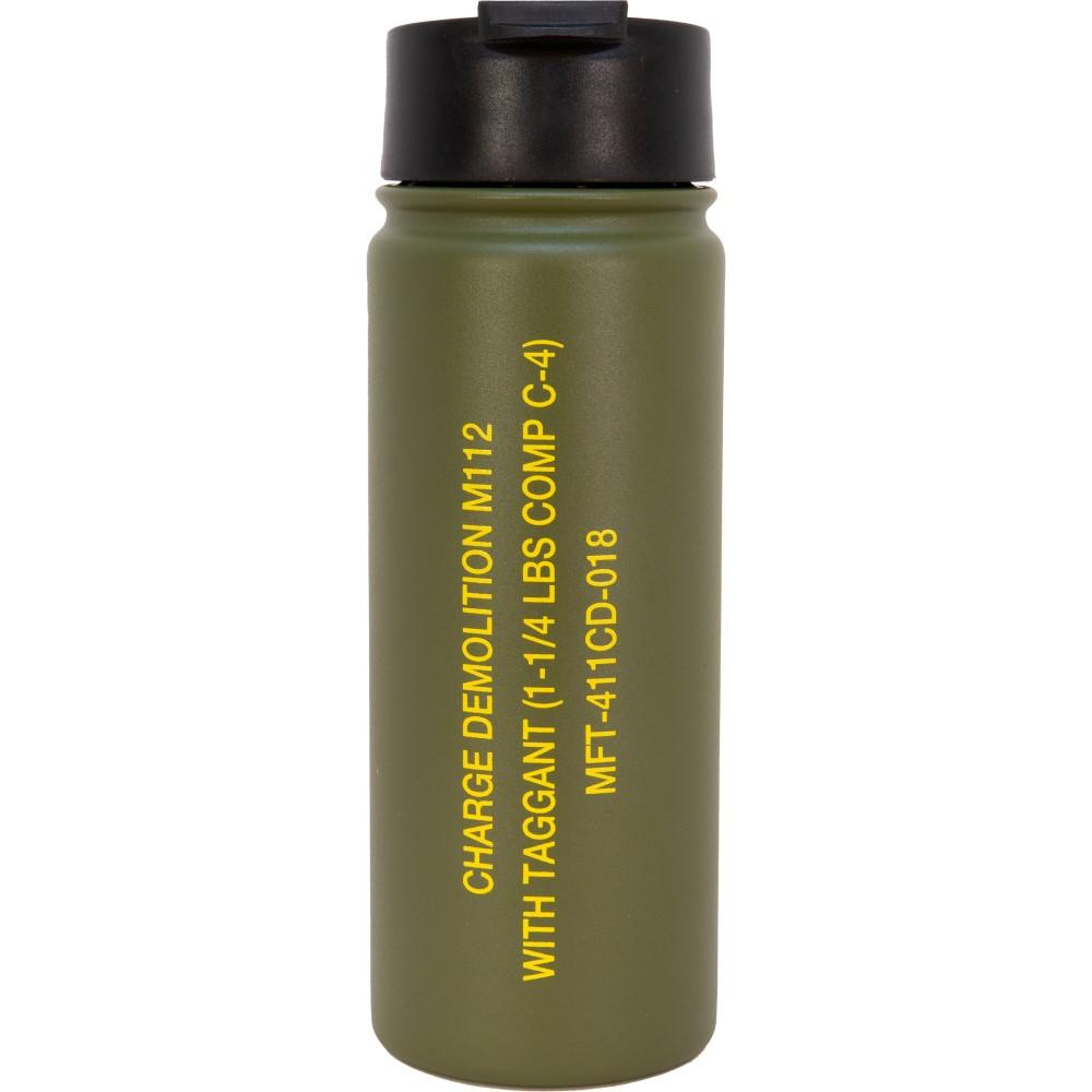 Mission First Tactical Vacuum Insulated Flip-Top Stainless Steel Bottle 16oz