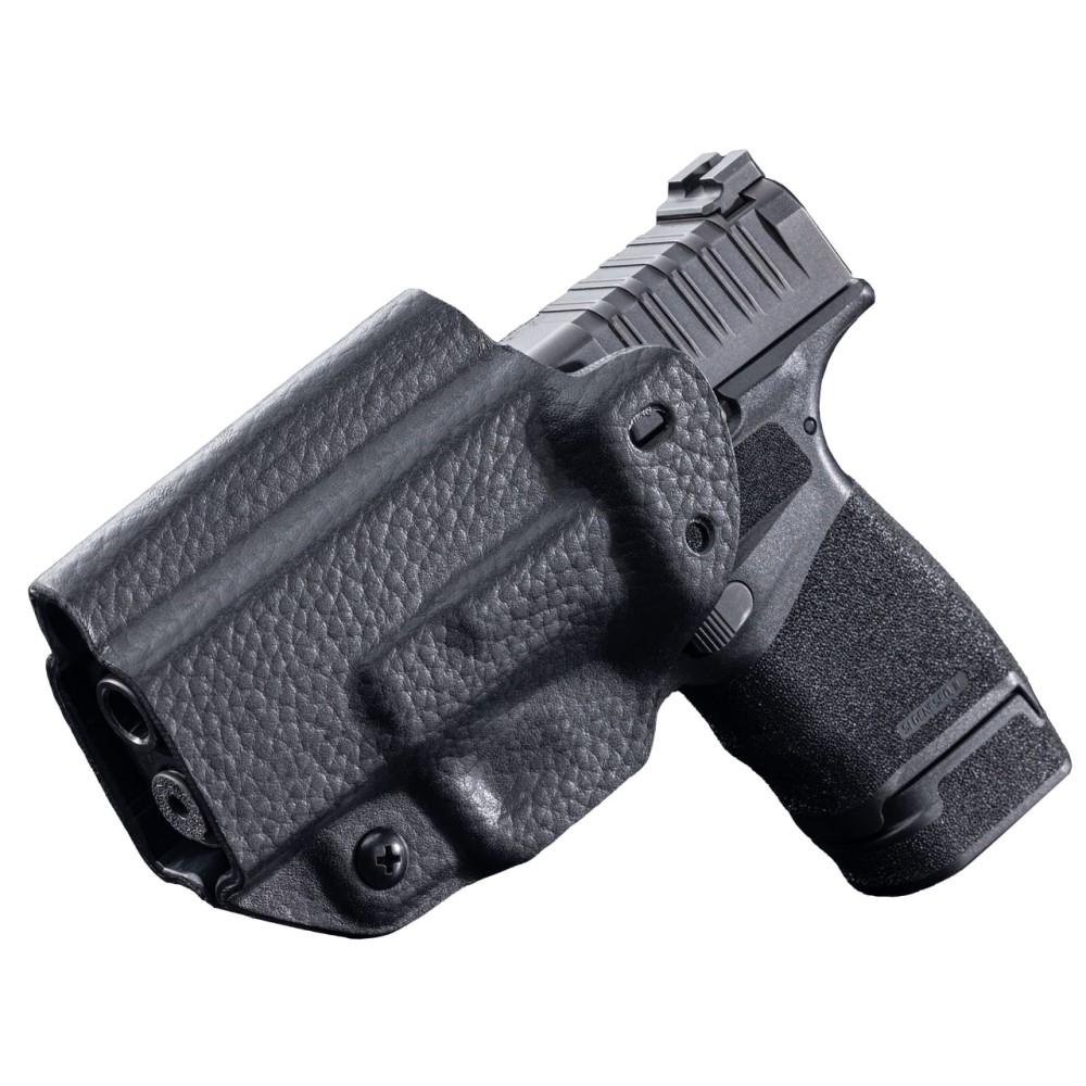 Mission First Tactical Springfield HellCat Leather Hybrid IWB/OWB Ambidextrous Holster Black