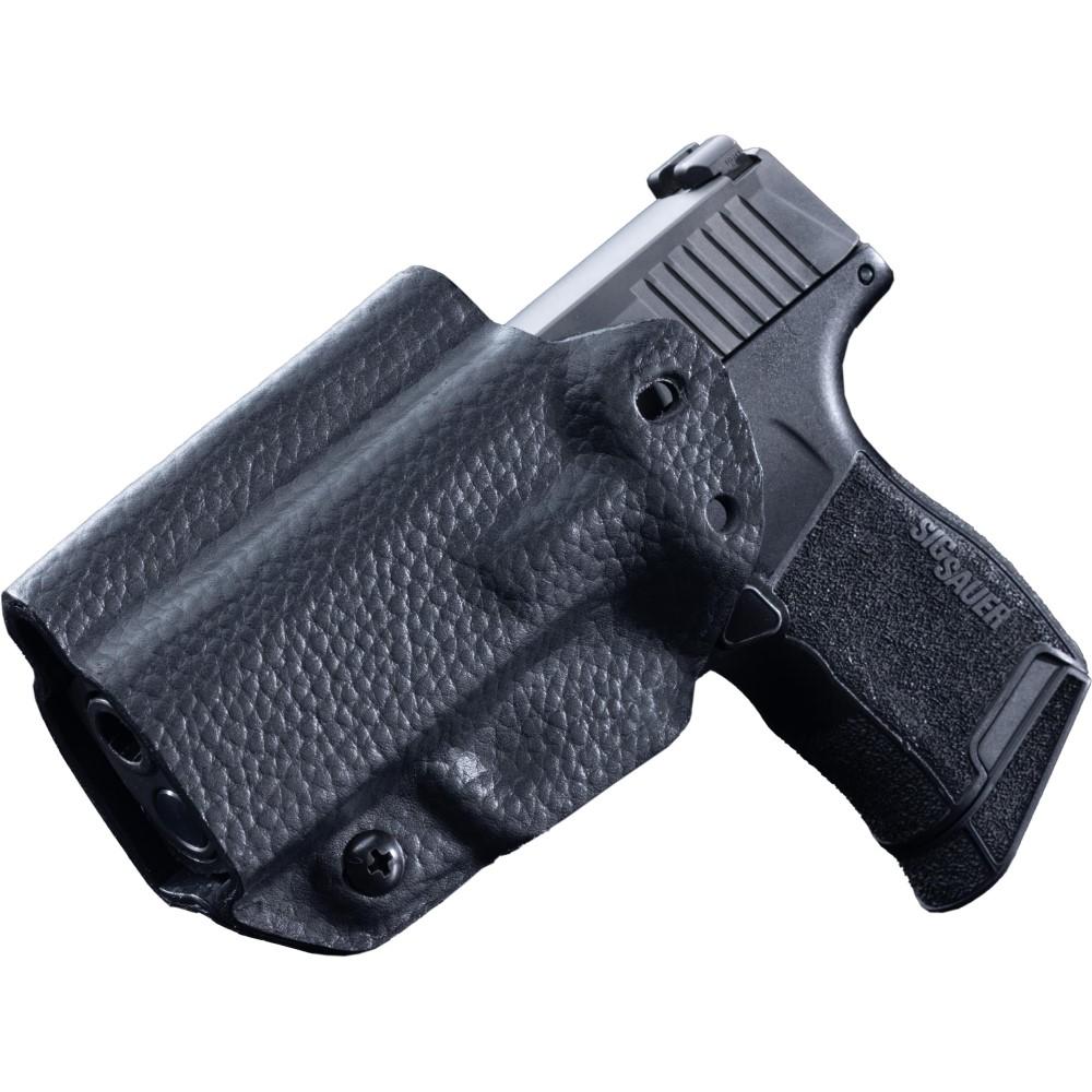 Mission First Tactical P365-XMacro Leather Hybrid IWB/OWB Ambidextrous Holster Black