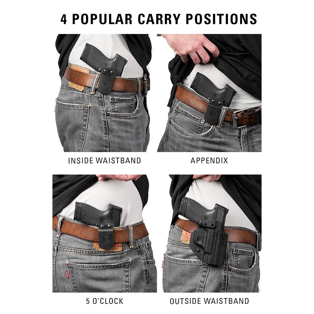 Mission First Tactical HSIG365-FAIWBA-BL Appendix IWB/OWB Holster, Sig P365 FUSE, Black Boltaron