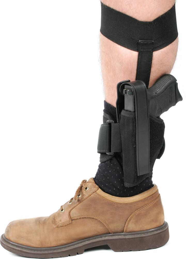 Blackhawk Left Hand Black Ankle Holster Size 10