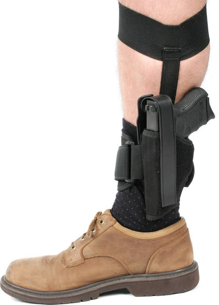Blackhawk Left Hand Black Ankle Holster Size 10