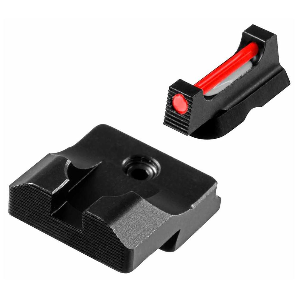 Truglo Fiber Optic Pro Pistol Sight Set – Red Front, Black Rear for Sig X5