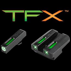 Walther P99/PPQ Truglo TFX Tritium Fiber-Optic Sight Set - Green