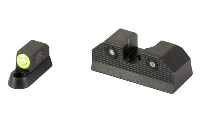XS Sights R3D 2.0 CZ-R202S-6G Night Sight, CZ P10 Optics Ready, Standard Height, Green Outline Front and Rear Tritium