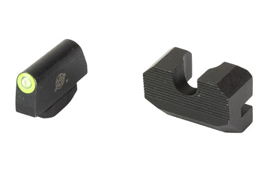 XS Sights Minimalist SW-M001S-4G Night Sight, Smith & Wesson K-Frame, Green Tritium Front, Blacked-Out Serrated Rear