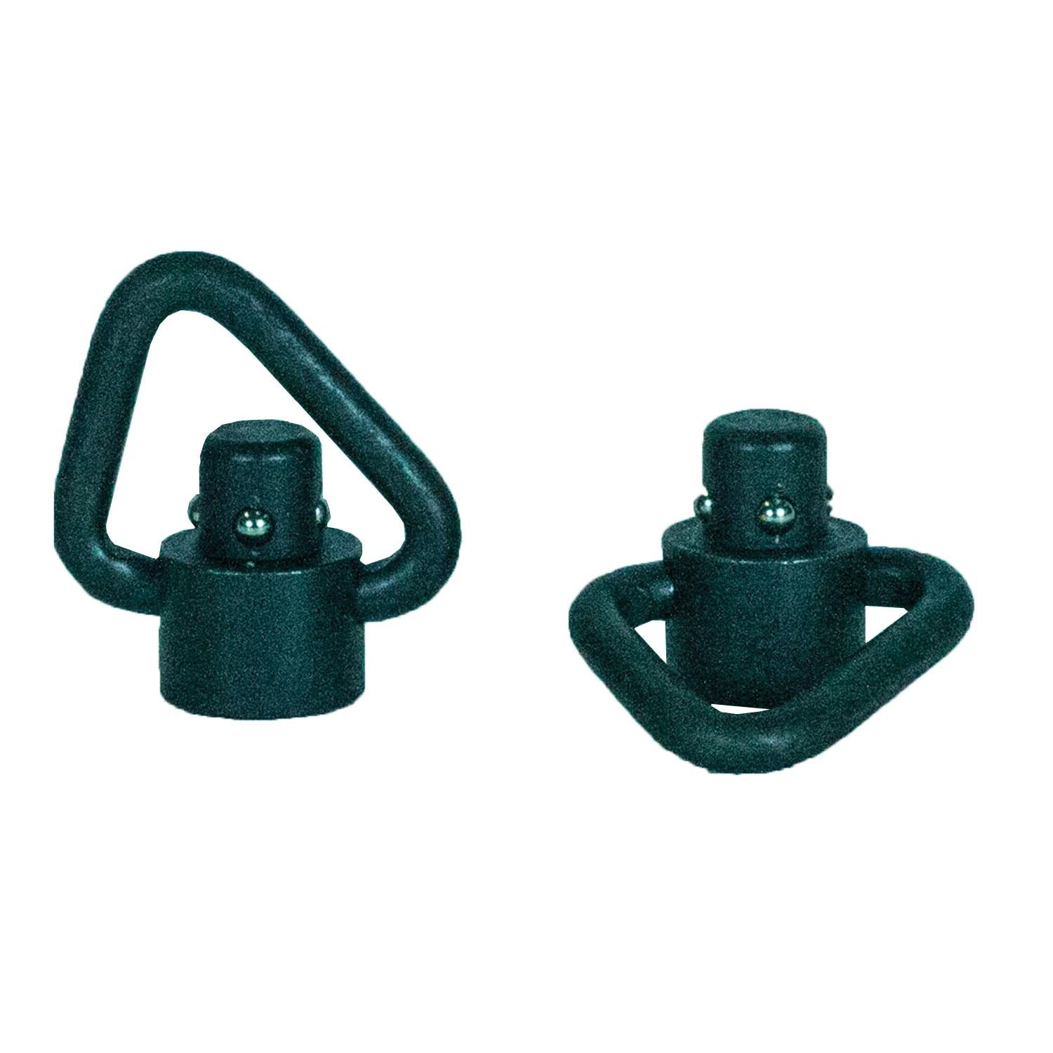 Grovtec Push Button Swivels Heavy Duty Angled Loop Recessed Plunger Black