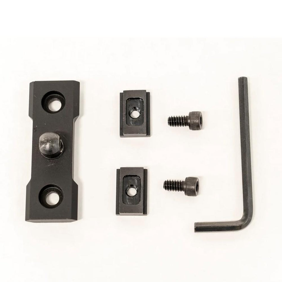 Grovtec Anschutz M-Lok T-Nut Rail Adaptor Set Black Hard Anodized
