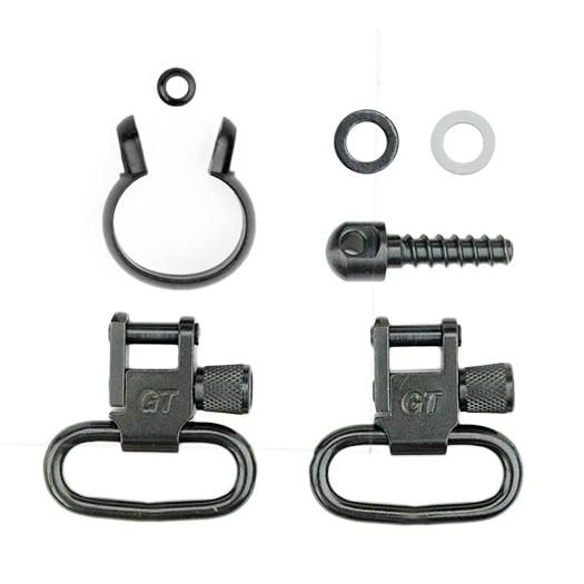 Grovtec Barrel Band Swivel Set 1-Piece .430"-.445" Black Finish