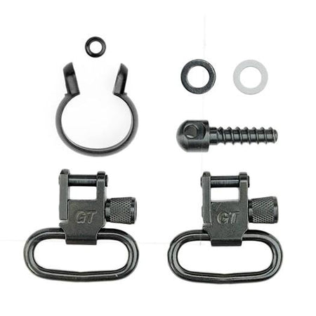 Grovtec Barrel Band Swivel Set 1-Piece .430"-.445" Black Finish