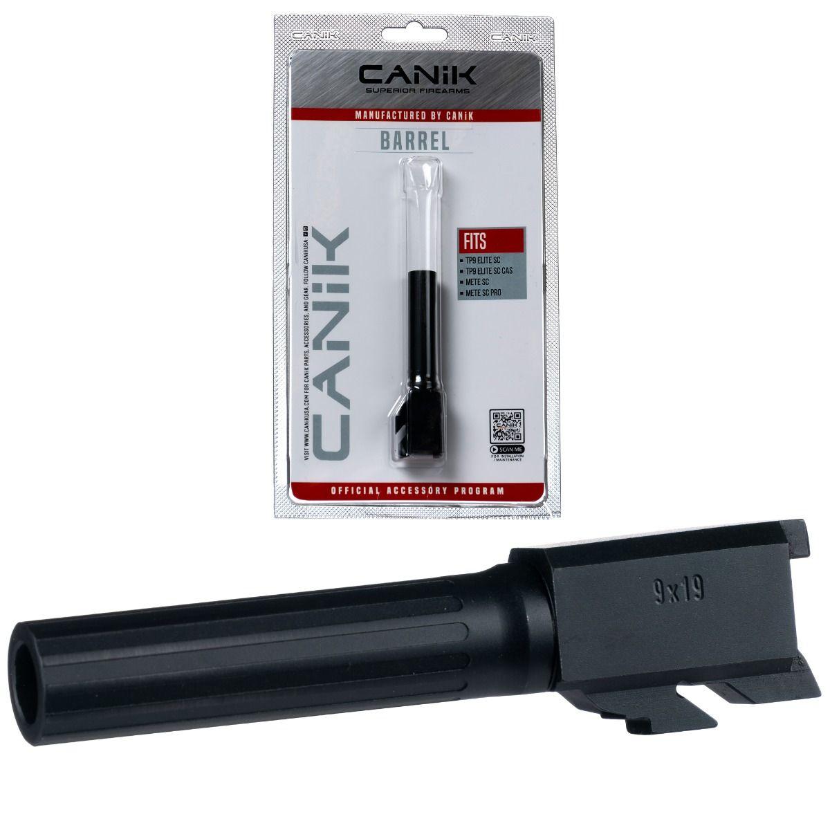 Canik Drop-In Steel Fluted Barrel for TP9 Elite SC / METE SC 9mm Black