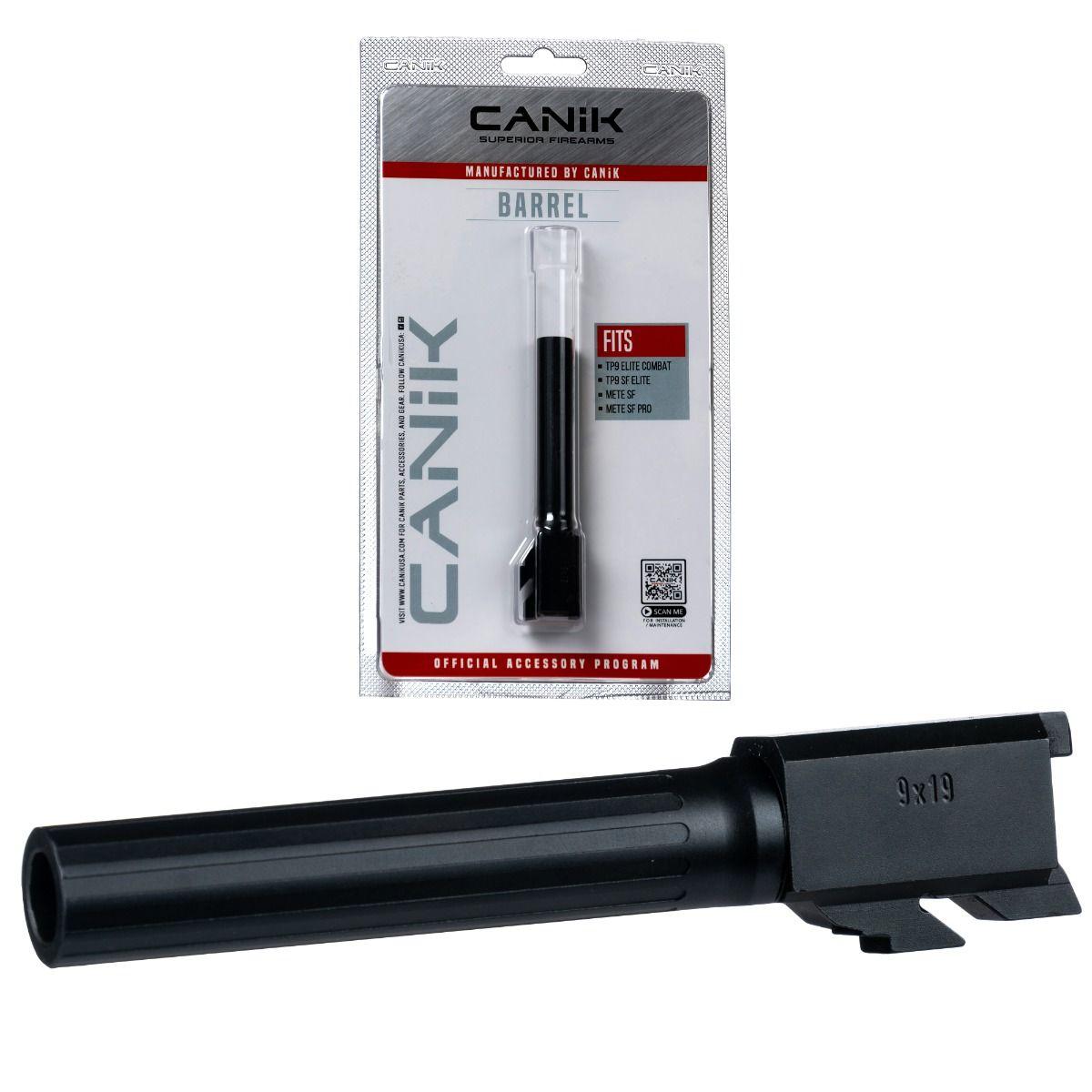 Canik 9mm Match Grade Drop-In Barrel for Select Canik Pistols Compact Fluted Black