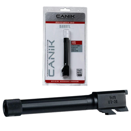 Canik Steel CNC Match Grade Drop-In Barrel for Compatible 9mm Canik Pistols - Fluted, Black