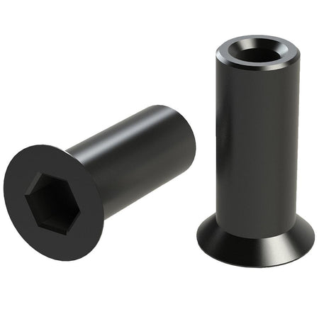 YHM Victra-12 Allen Sleeve Nuts for V-12 Endcap 12 Gauge Set of 2