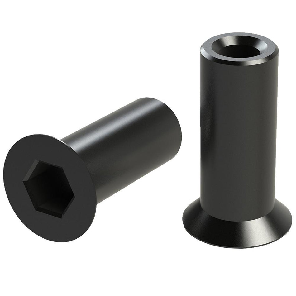 YHM Victra-12 Allen Sleeve Nuts for V-12 Endcap 12 Gauge Set of 2