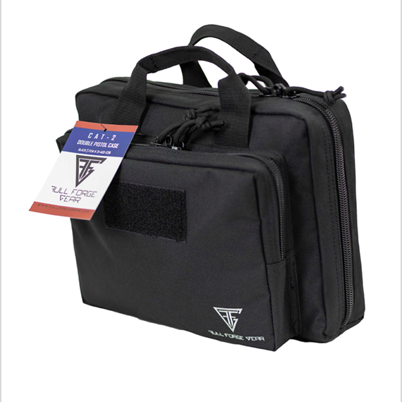 Full Forge Gear CAT-2 Pistol Case for Two Handguns Black