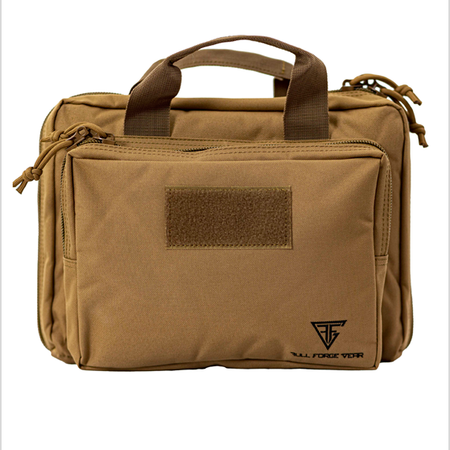 Full Forge Gear CAT-2 Double Pistol Case with MOLLE Tan