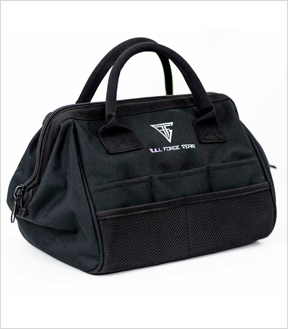 Full Forge Gear Storm Range Bag Black 9x12x9.5 with 14 Interior Pockets