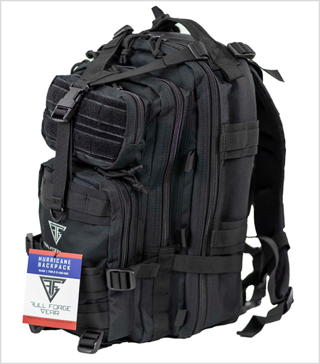 Full Forge Gear Hurricane Tactical Range Backpack 18"x11"x11" Black