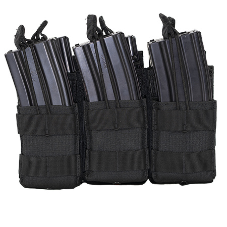 MKS Full Forge Gear Triple MOLLE Magazine Pouch Black
