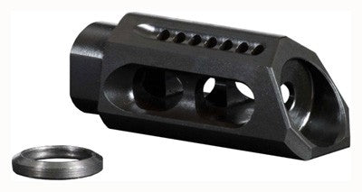 YHM Slant Compensator Muzzle Brake 1/2x36 Thread 6.8 SPC 7.62x39 9mm