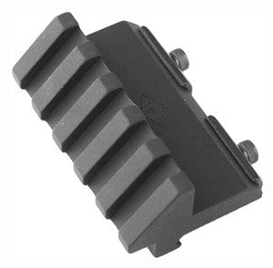 YHM 45-Degree Picatinny Rail Angle Mount 2-1/8" Long Matte Black
