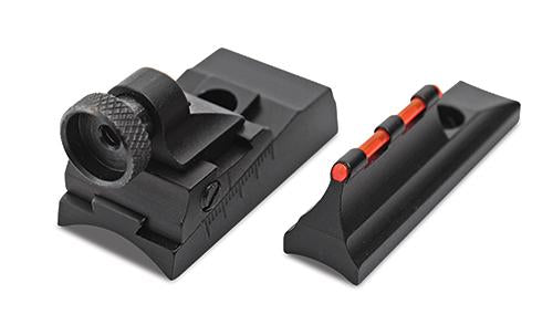Traditions & CVA Fiber Optic Peep Sight Set Fits Straight Non-Tapered Barrels