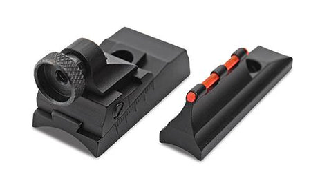 Traditions & CVA Fiber Optic Peep Sight Set Fits Straight Non-Tapered Barrels