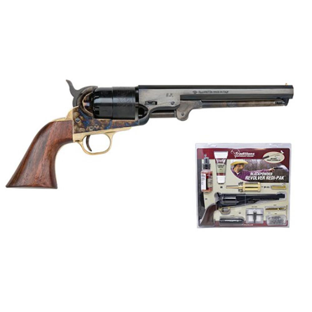 Traditions 1851 Navy Redi-Pak .44 Cal Black Powder Revolver 7.5" Barrel 6rd Capacity