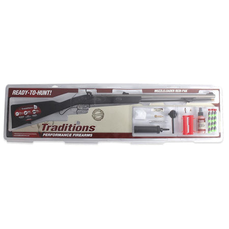Traditions ShedHorn Muzzleloader Redi-Pak .50 Cal 26" Blued Barrel Black Composite