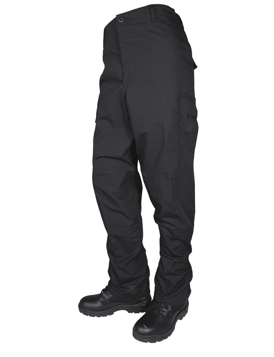 Tru-Spec 6.5oz 65/35 Polyester Cotton Ripstop BDU Pants Black Size Small