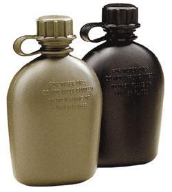 Tru-Spec 1 Qt Black Canteen Outdoor Camping and Hiking Water Carrier
