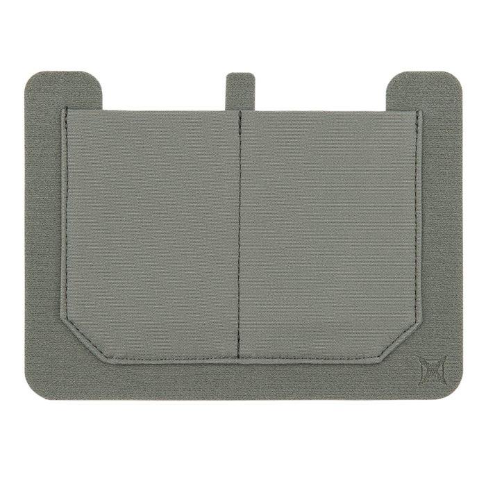 Vertx Tactigami Grey Large Stretch Mesh Pocket 8"x6" - Velcro Loop Attachment